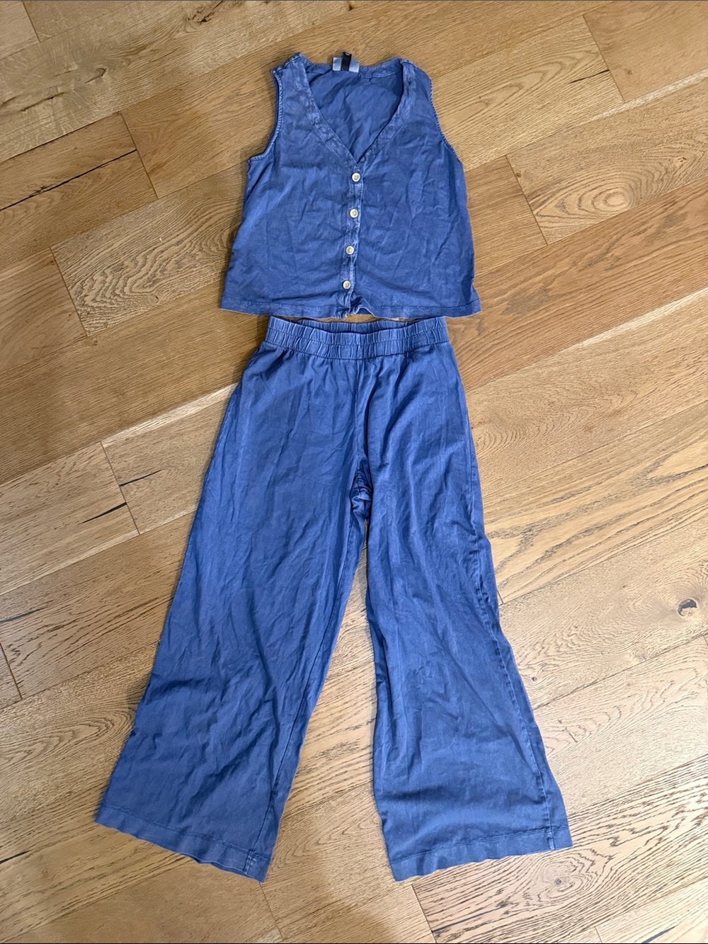 Universal Thread Blue Wide-Leg set